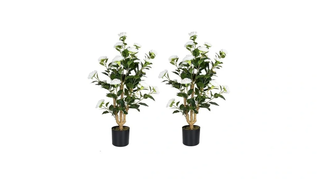 Amazon code: Howngyesimu Artificial Camellia Tree 2 P