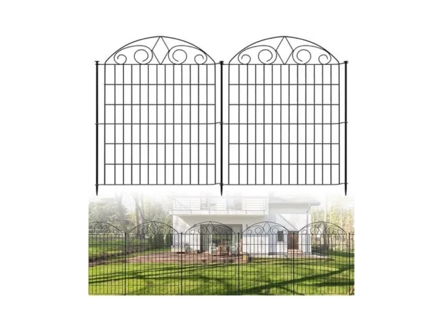 Sunlax 10 Panels Decorative Garden Fence 24ft L X… Coupon