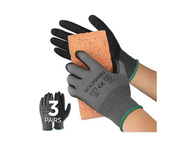 Boltgard Work Gloves Men 3pair With Double Sandy… Code