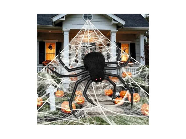 Halloween Decorations Spider Web 40 Inflatables… Code