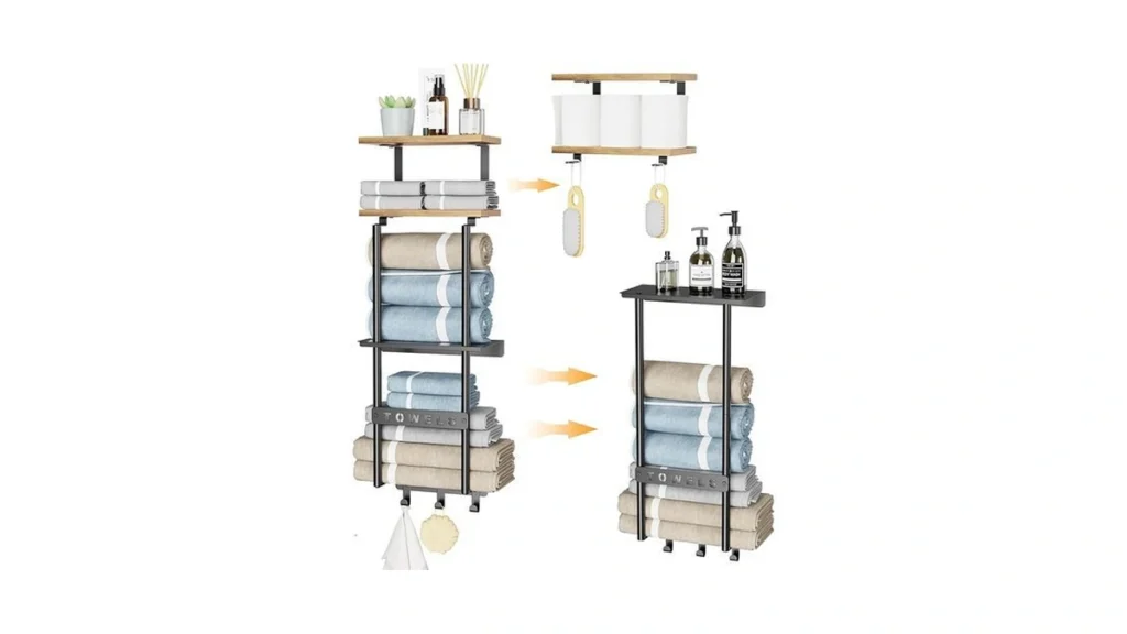 Amazon code: Atskim Wall Mounted Towel Rack For Rolle