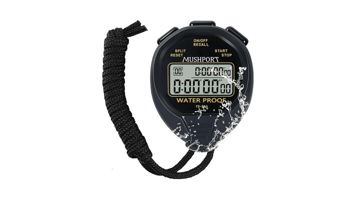 Amazon coupon: Mushport Waterproof Stopwatch Timer 30 L