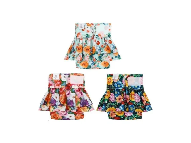 Cutebone Female Dog Diapers With Skirts 3 Pack… Coupon