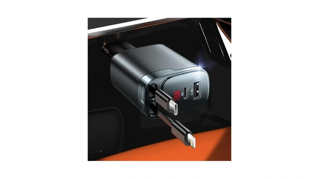 Amazon code: Retractable Car Charger 84w Car Charger