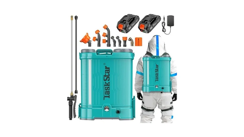 Amazon coupon: Taskstar Backpack Sprayer 4 Gallon Batte