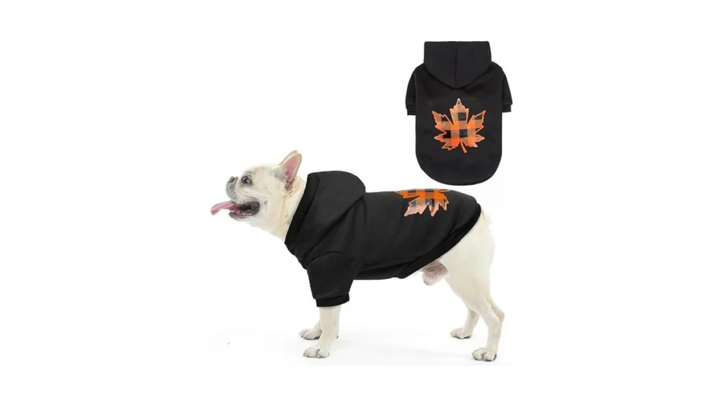 Amazon coupon: Scenereal Fall Dog Hoodie With Leash Hol