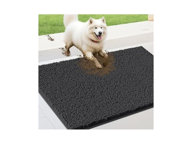 Dog Door Mats For Muddy Paws Chenille Absorbent Dog…