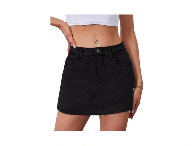 Kdf Jean Skort For Woman Black Skort For Women… Code