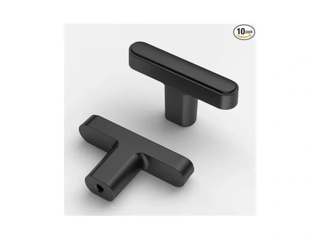 Asidrama 10 Pack Matte Black Kitchen Cabinet Knobs… Coupon