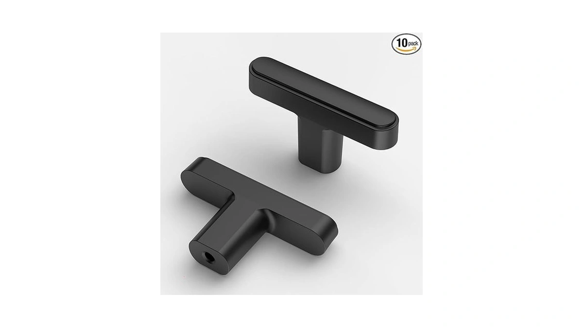 Amazon coupon: Asidrama 10 Pack Matte Black Kitchen Cab