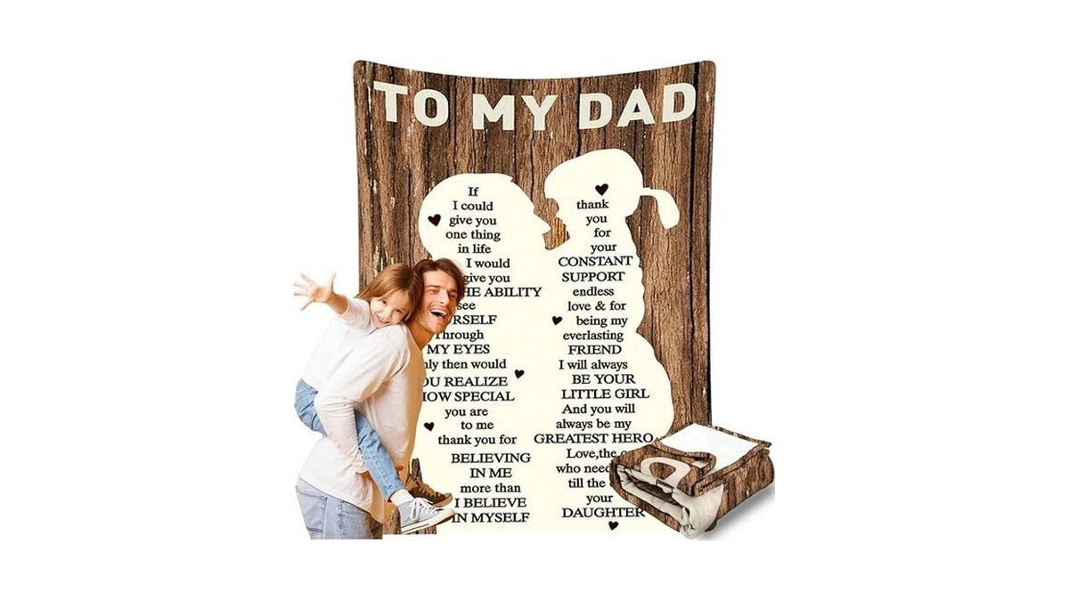Amazon code: To Dad Gifts Throw Blanket - Unique Ultr