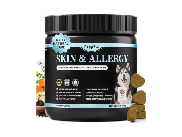 Poppaw Dog Skin Allergy Chews – Dog Probiotics For… Code