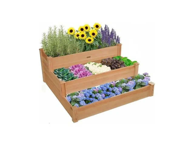 Zsywodfo 3-tier Raised Garden Bed With Fabric Liner… Code