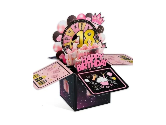 Facraft Pop Up 18th Birthday Card – Handmade Happy… Code