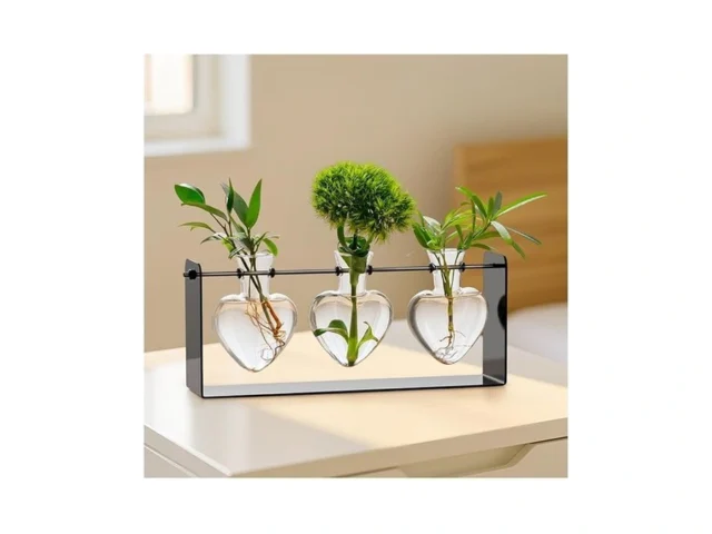 Rossny Metal Plant Propagation Station With 3 Clear…