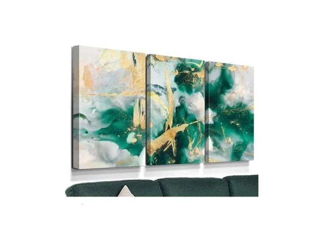 Gifttwart Green Canvas Wall Art Modern Paintings… Code