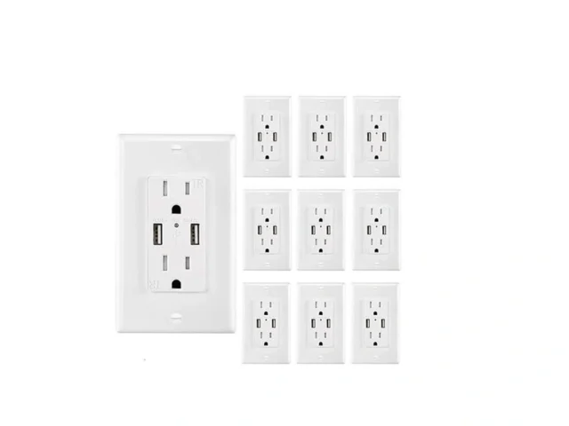 Usb Outlet Charger Wall Plate 10pack 4 2a High… Coupon