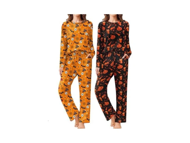 Ekouaer 2 Pack Women Pajama Long Sleeve Sleepwear… Code