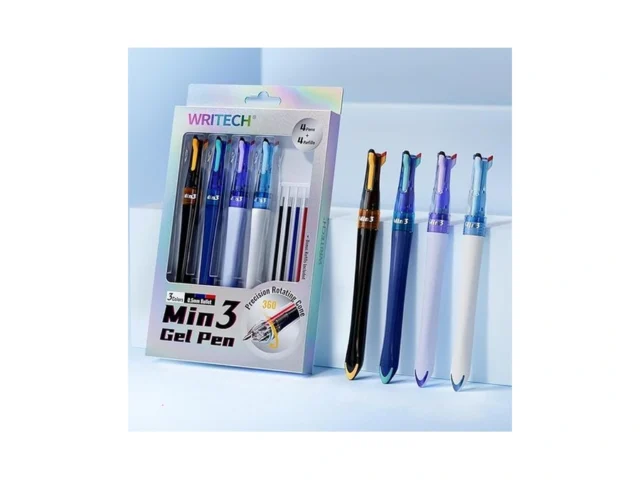 Writech Retractable Gel Ink Pens 0 5mm Fine Point 3…