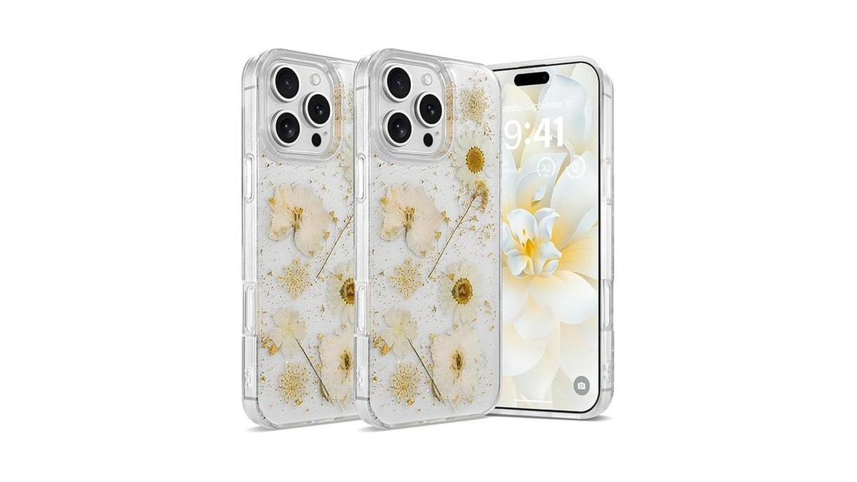 Amazon coupon: Rongki Floral Case For Iphone 16 Pro Cle