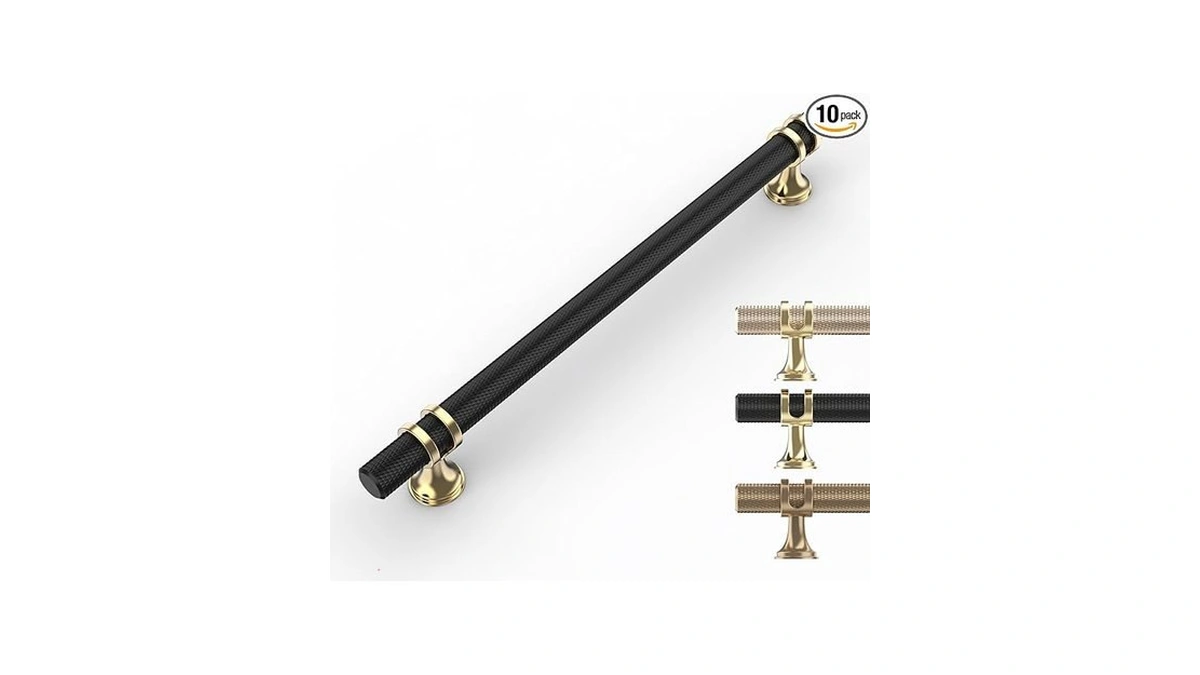 Amazon coupon: 9build 10 Pack Knurled Cabinet Pulls 7 5