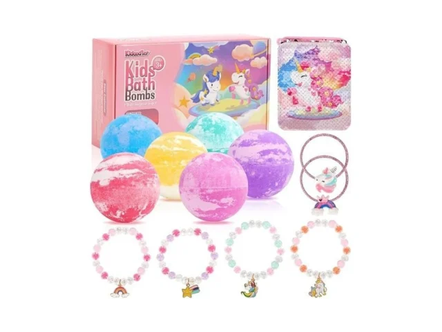 Unicorn Bath Bombs For Kids With Surprise Inside 6… Coupon