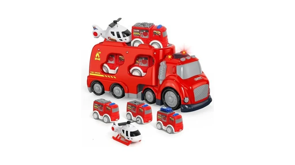 Amazon coupon: Fire Truck Car Toys Set For 3 4 5 6 Year