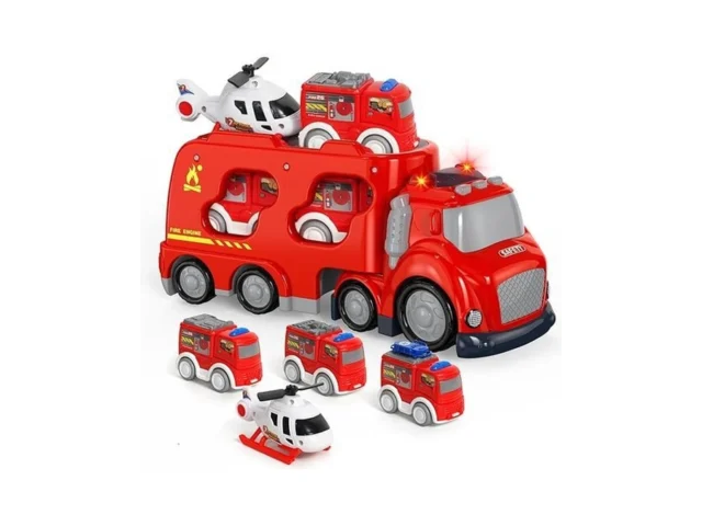 Fire Truck Car Toys Set For 3 4 5 6 Years Old… Coupon