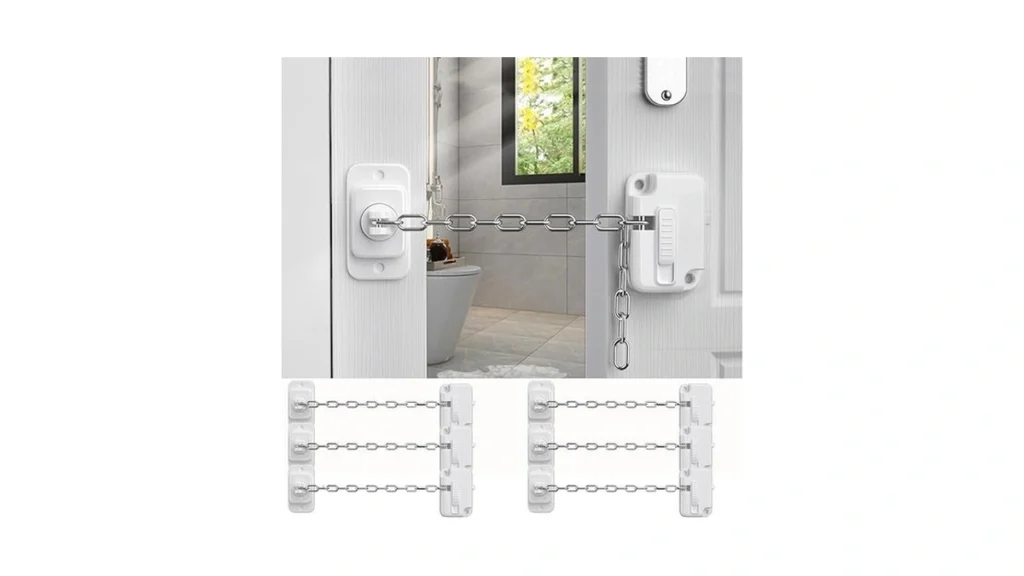 Amazon coupon: Cmingj 6 Pack Adjustable Door Locks For