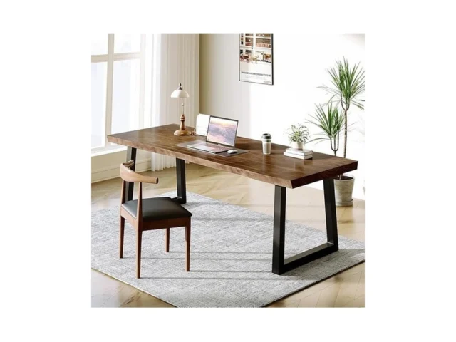 Sxxjiaju Solid Wood Desk 55 Inches Home Office… Coupon