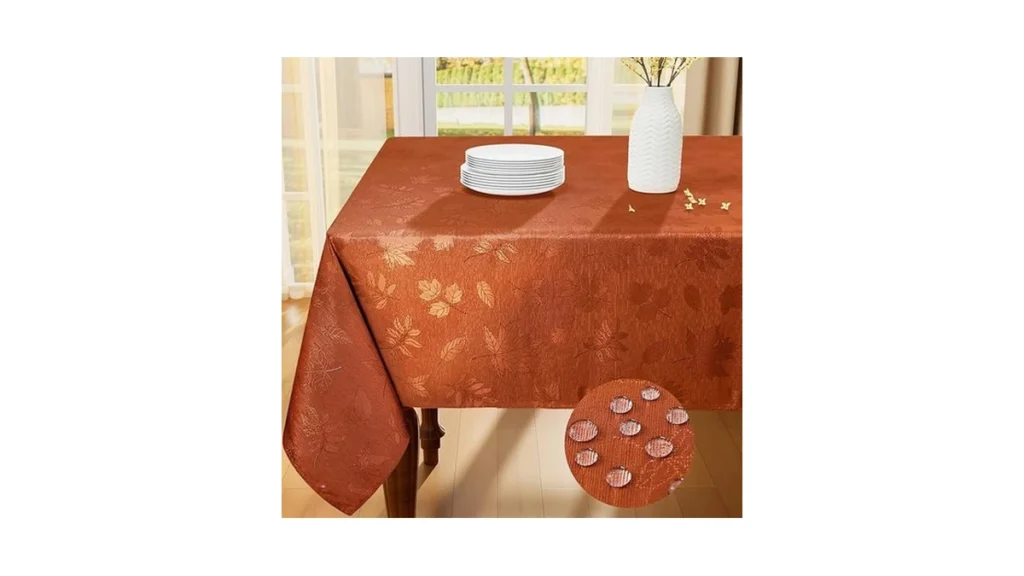 Amazon code: Smiry Rectangle Thanksgiving Tablecloth