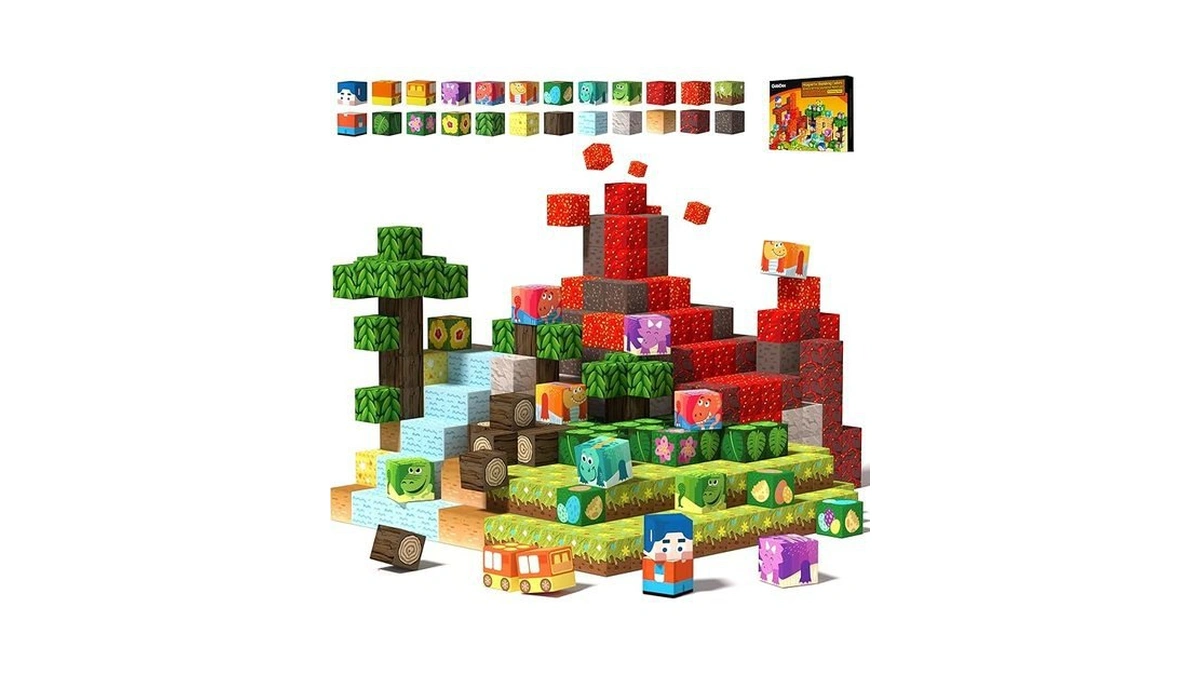 Amazon code: Gobidex Magnetic Blocks Kids Building To