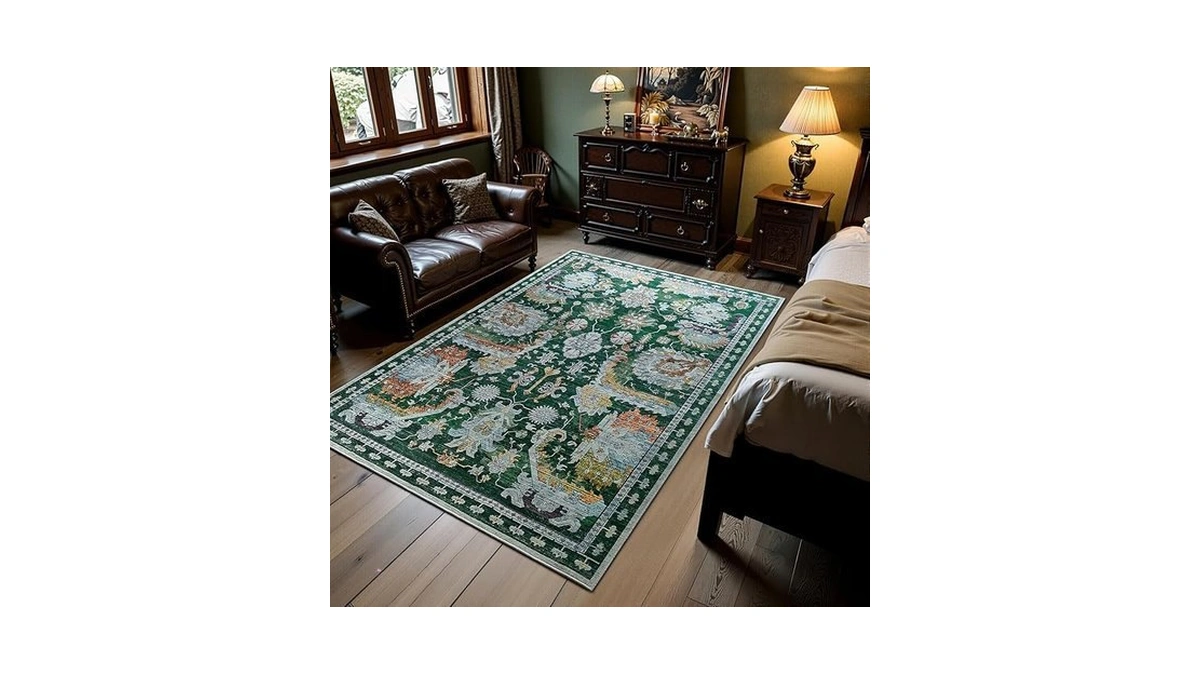 Amazon coupon: Rimaya 8x10 Machine Washable Area Rug La