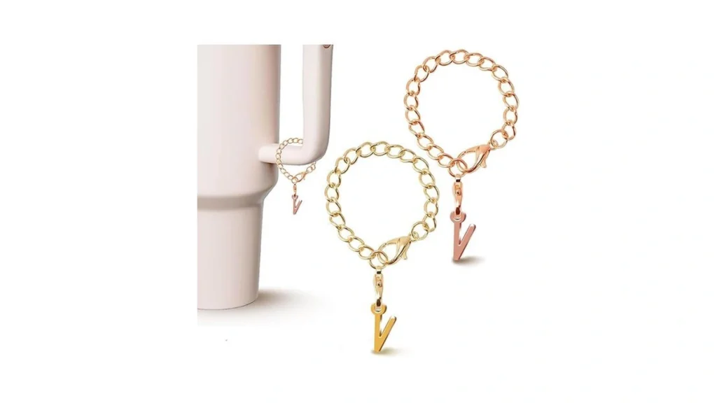 Amazon code: Pazlog 2pcs Letter Charm Accessories For