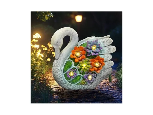 Enou For Mom Solar Garden Outdoor Statues Swan For… Code