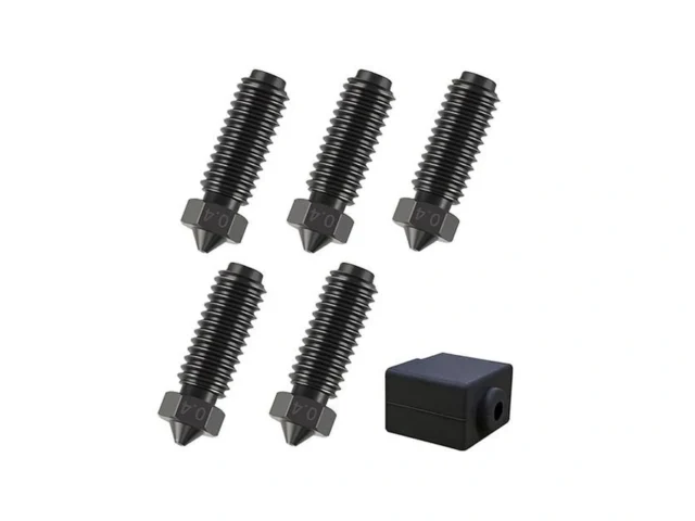 5pcs 0 4mm Thread Hardened Nozzles Stainless Steel… Code