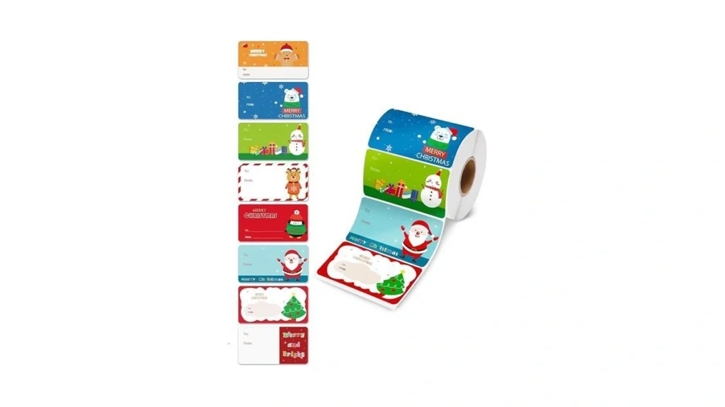 Amazon code: Oomloid 500 Pcs Christmas Gift Tags Stic