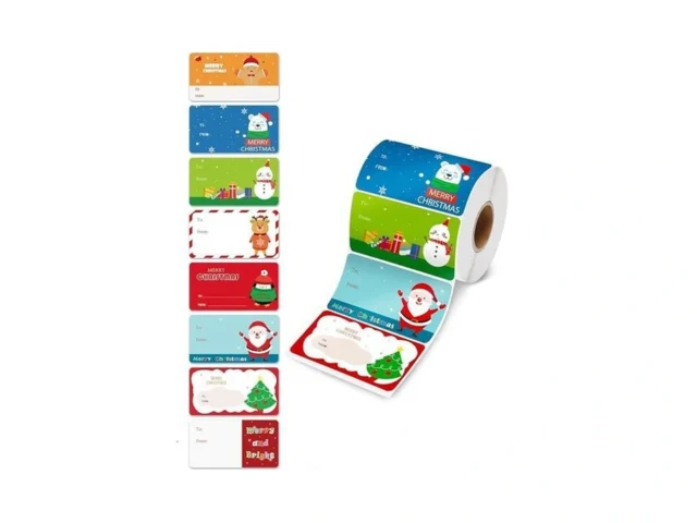 Oomloid 500 Pcs Christmas Gift Tags Stickers For… Code