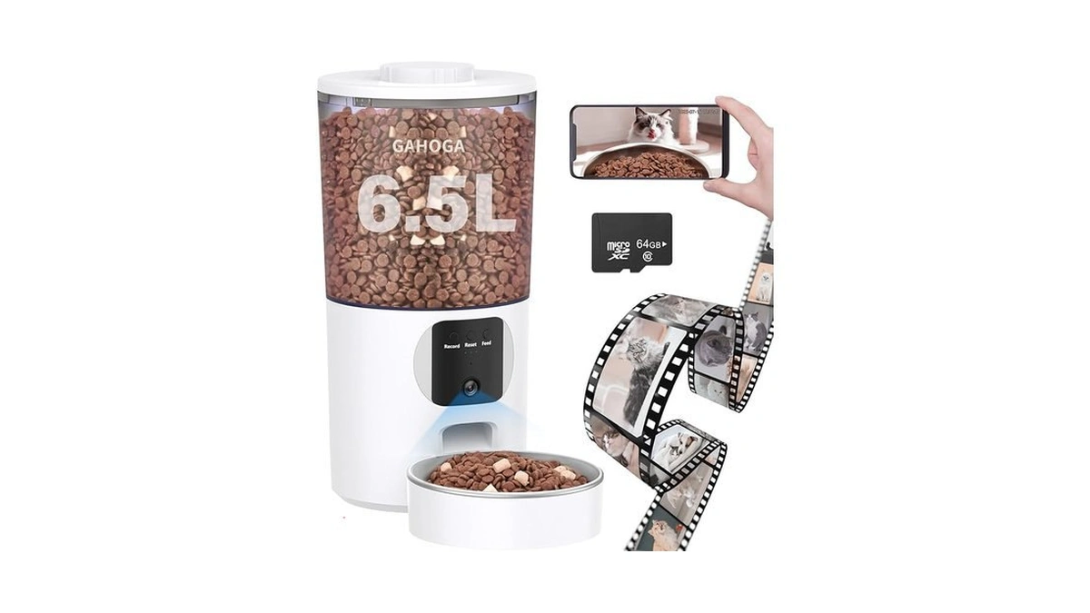 Amazon code: Automatic Cat Feeder With Camera And App