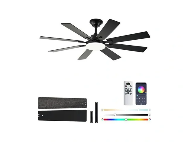 Lspmke Ceiling Fans With Lights 52 Inch Ceiling Fan…