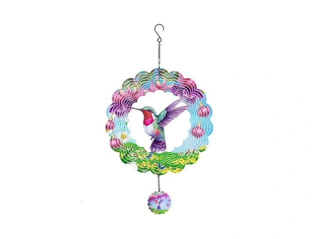 Weibefee Hummingbirds Wind Spinners Hanging Decor… Code