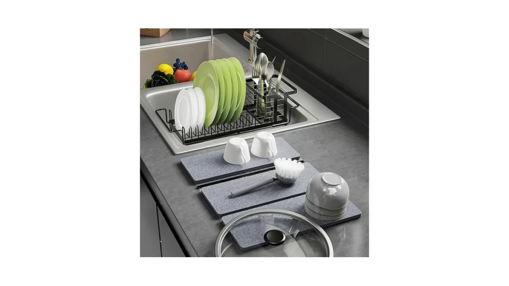 Amazon code: Aidili Small Dish Drying Rack In Sink -