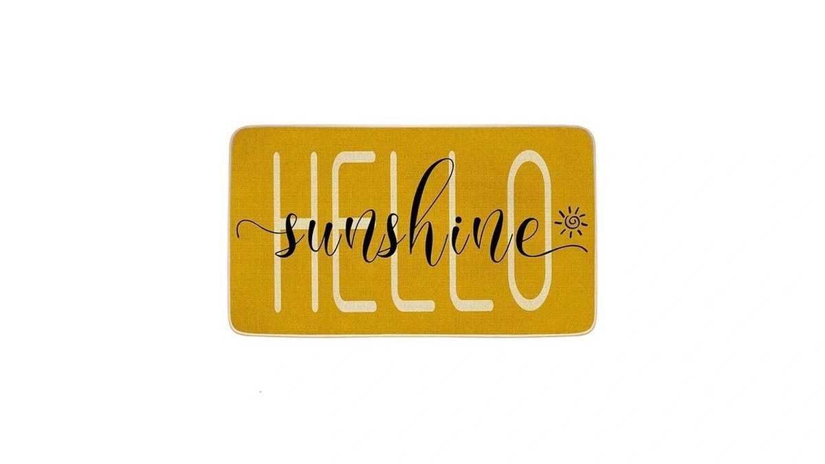 Amazon code: Jwxcbim Hello Sunshine Decor Doormat Sea