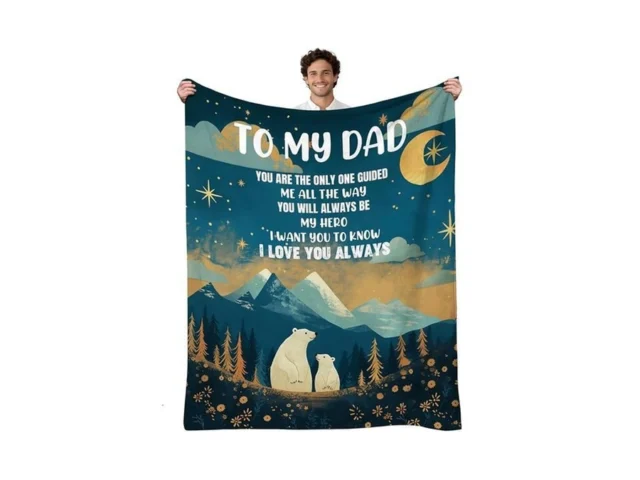 Reetook Dad Blanket Gift From Daughter Blanket… Coupon
