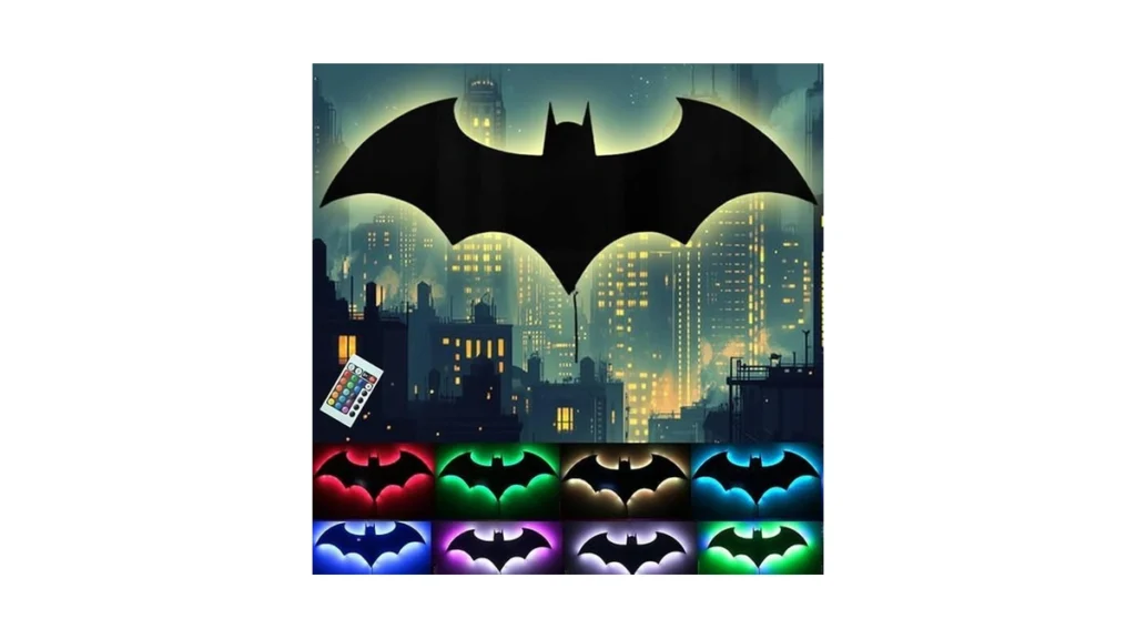 Amazon code: Oumyq Led Superhero Bat Lamp Night Light