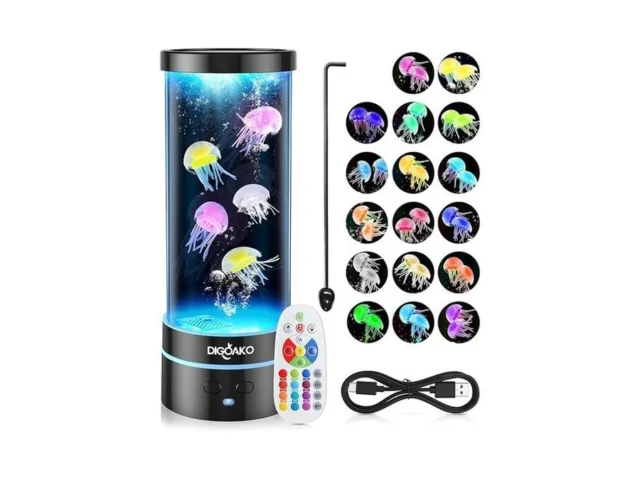 Jellyfish Lamp Led Jellyfish Tank Lamp 17 Color… Code