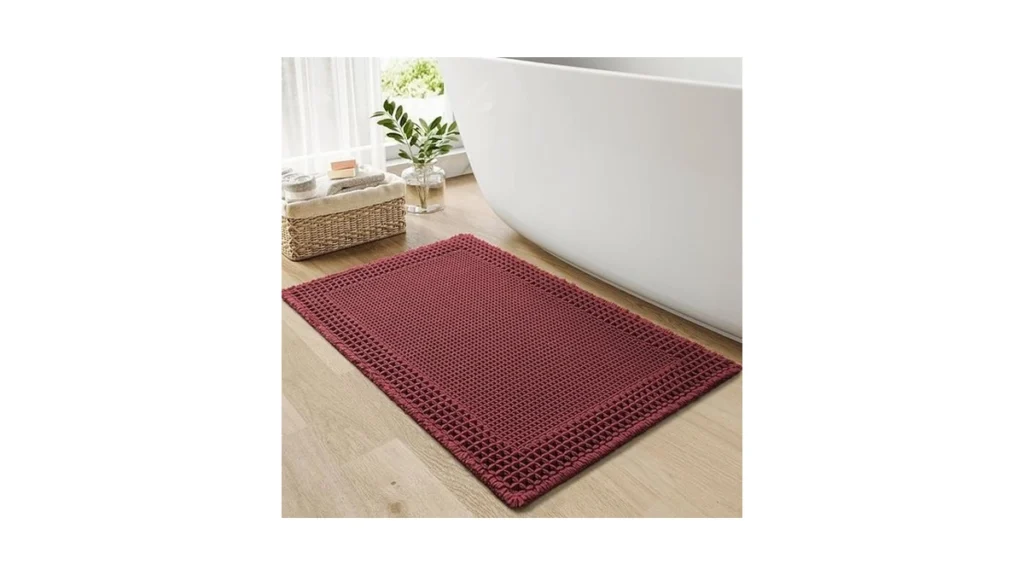 Amazon coupon: Resare Waffle Bath Mat For Bathroom Supe
