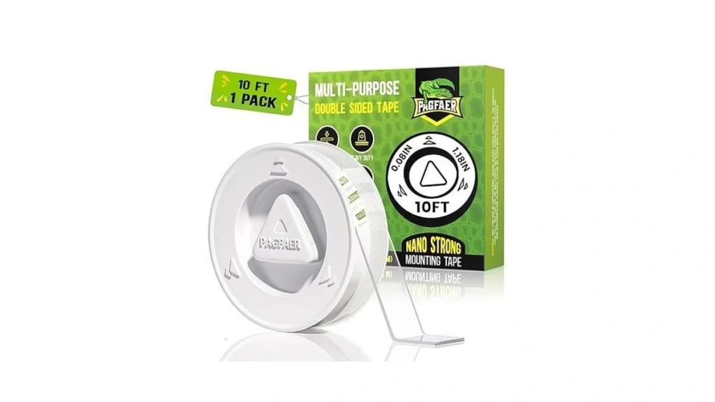 Amazon code: Pagfaer 10ft Strong Double Sided Tape He