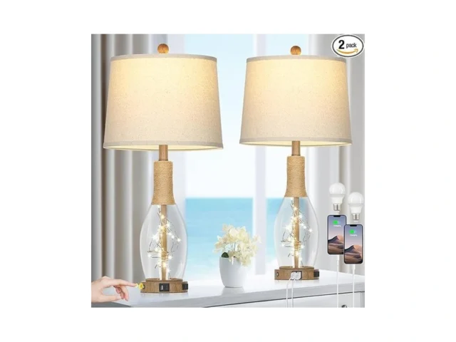 Cinyirong 28 Boho Glass Table Lamps Set Of 2 Touch… Code