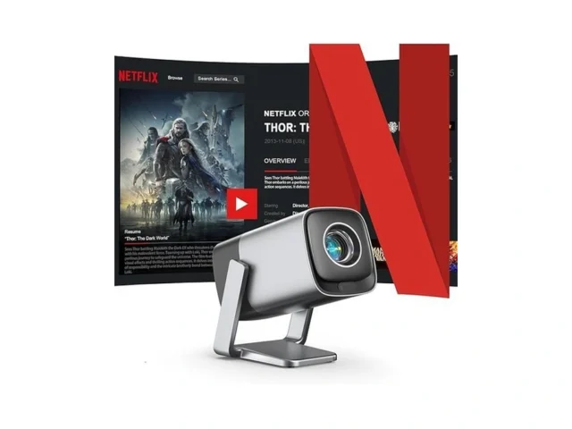 Official Netflix Tof Real-time Focus Mini Projector…